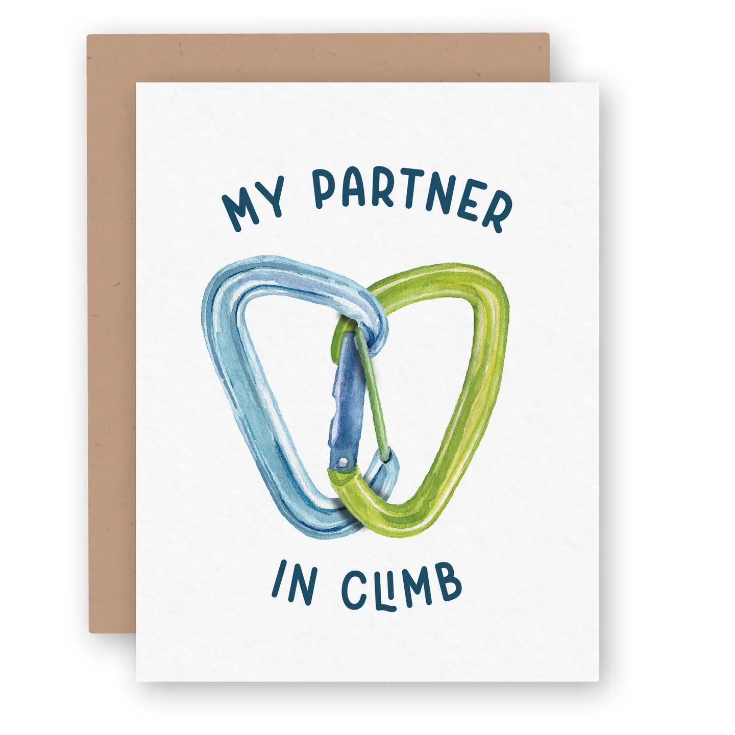 Partner in Climb | Love Anniversary Watercolor Greeting Card