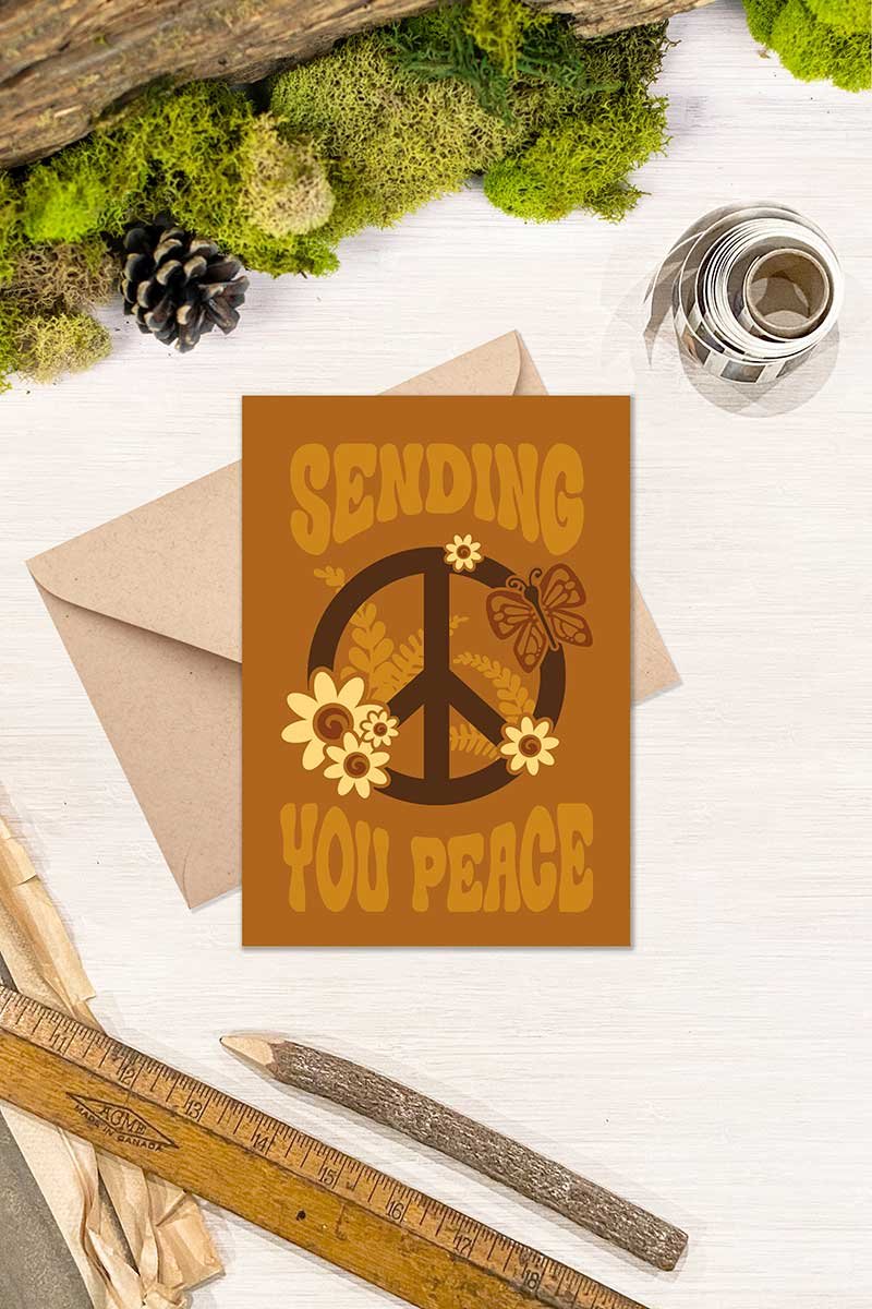 Sending You Peace Greeting Card