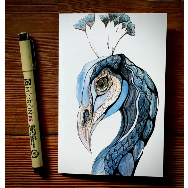 Peacock Folding Card