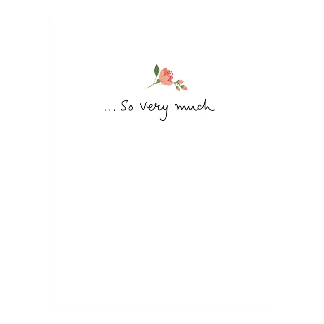 Pear Floral Thank You Greeting Card