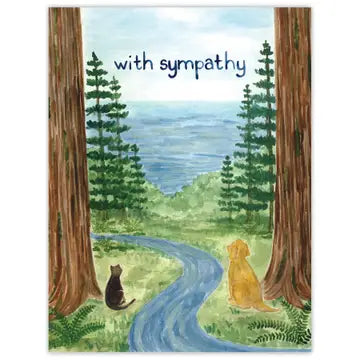 Pet Sympathy Card - Watercolor Greeting Card