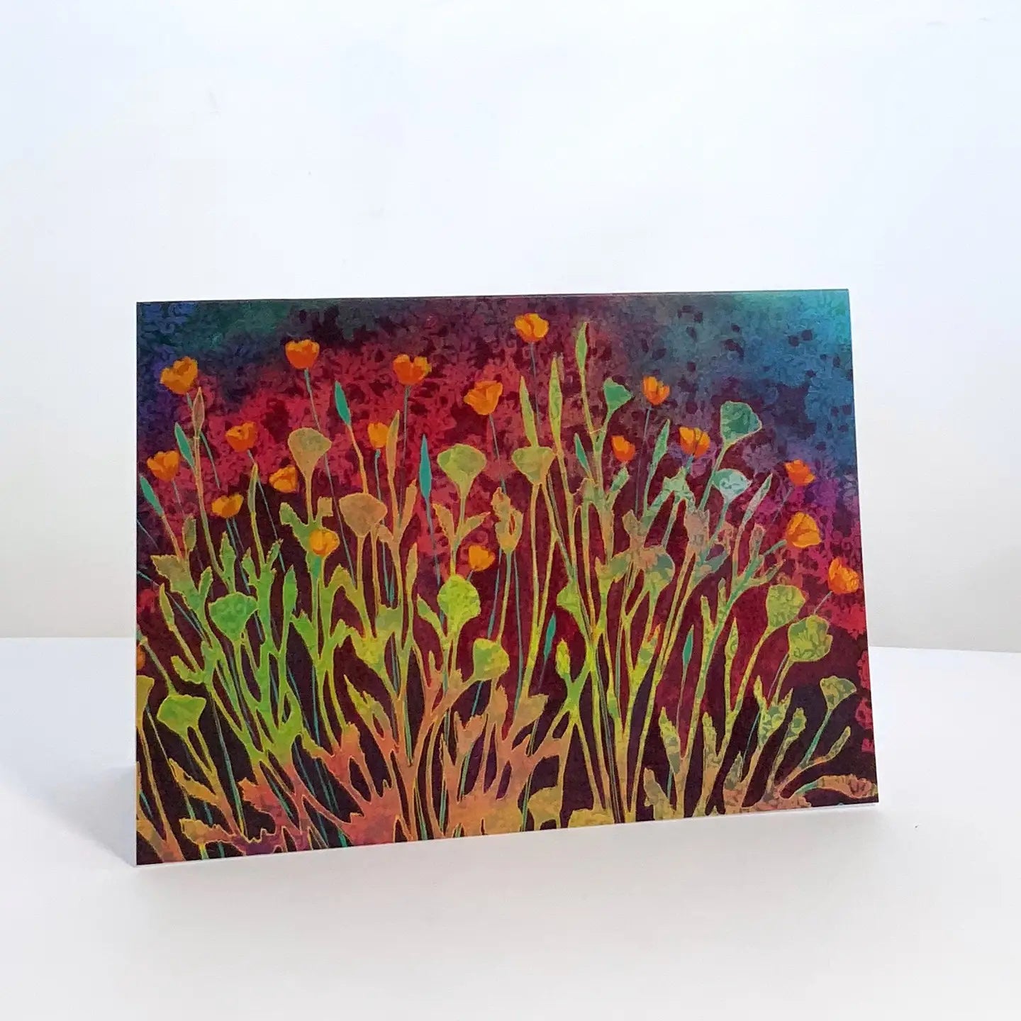 Poppy Tapestry Blank Note Card