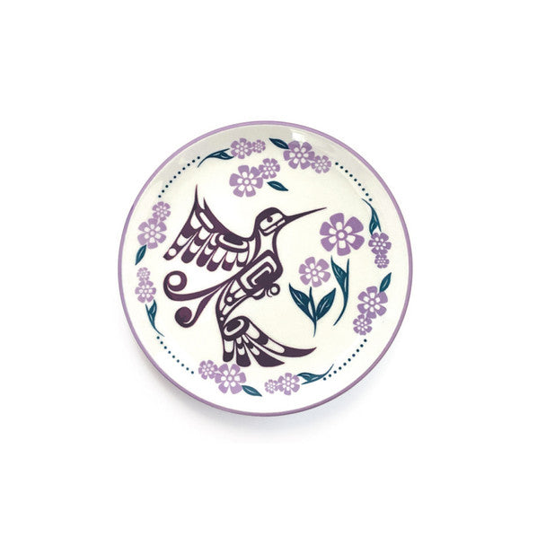 Porcelain Art Plate - Hummingbird by Francis Dick