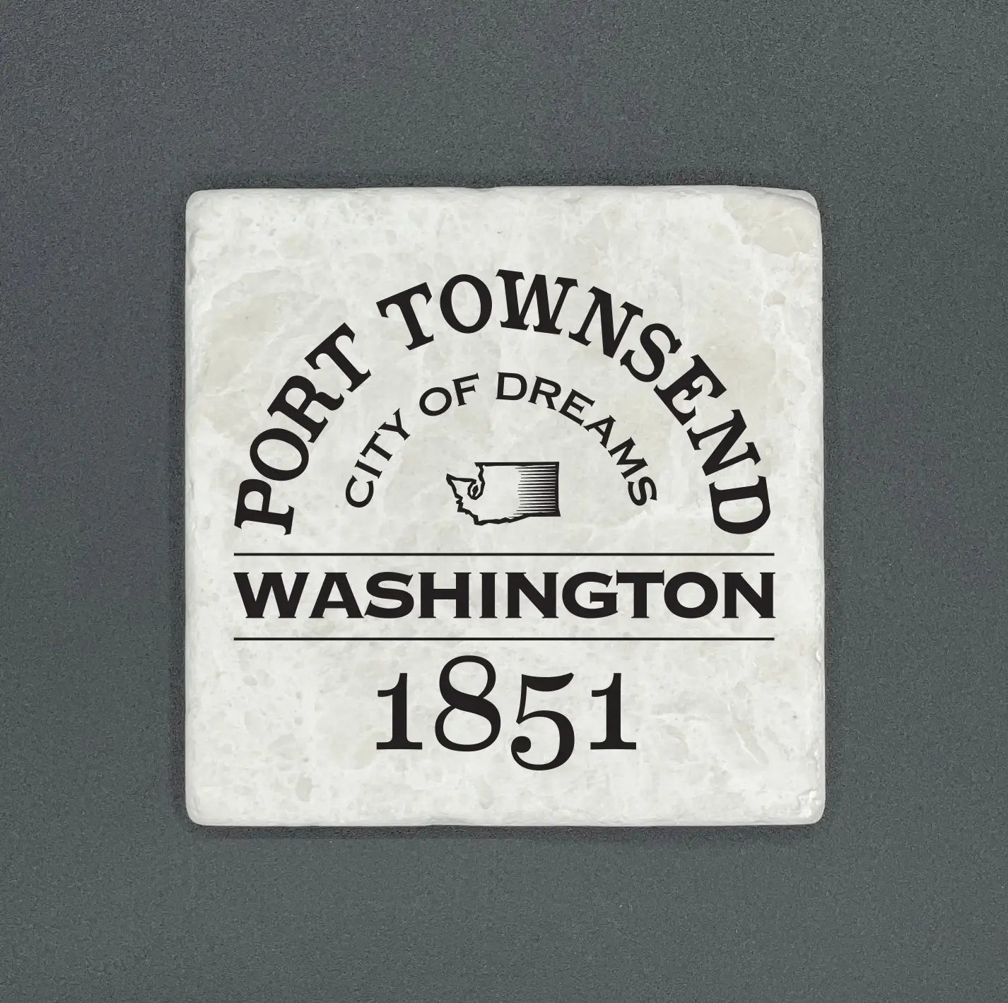 Port Townsend, Washington Marble Tile Coaster