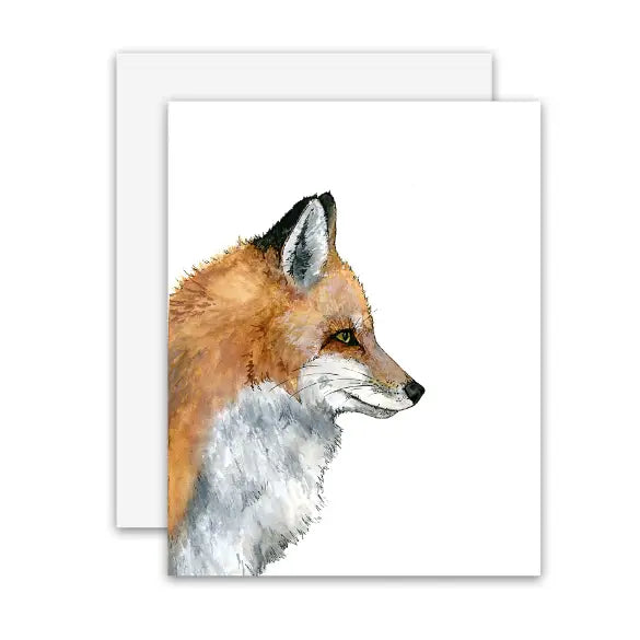 Portrait Fox Card