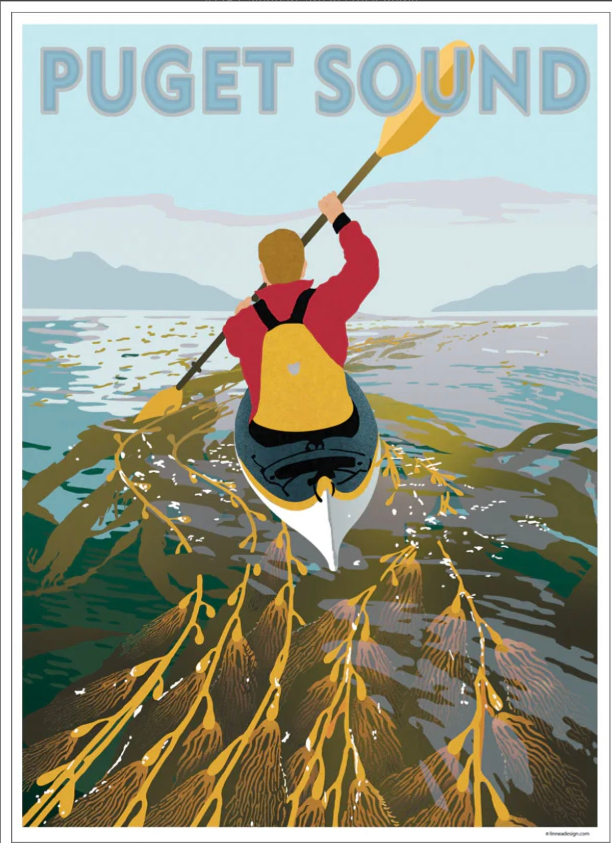 Kayaking Puget Sound Art Print