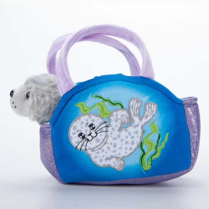 Plush Animal Set with Purse