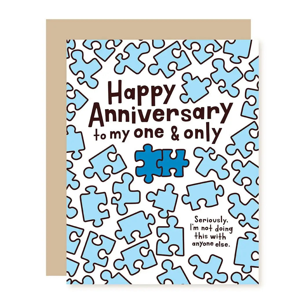 Puzzle Anniversary Card