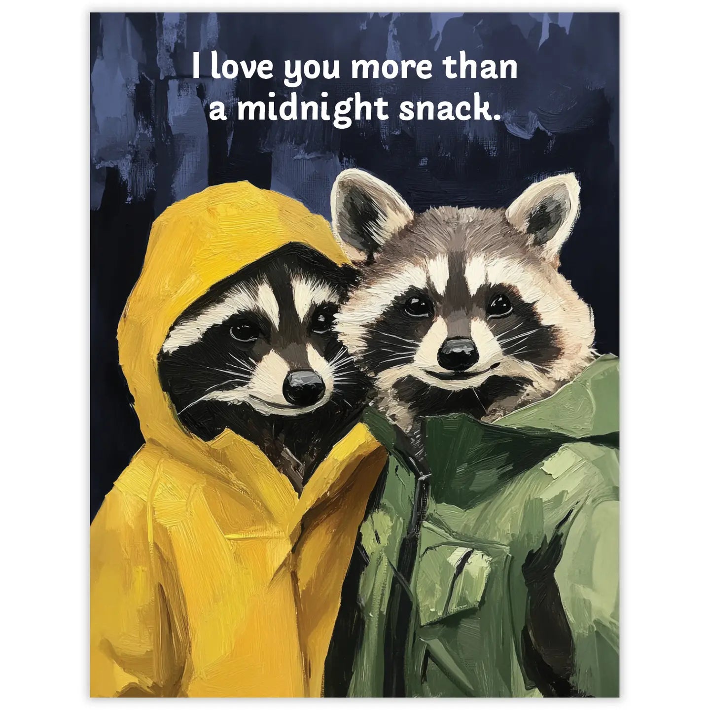 Raccoon Love Card