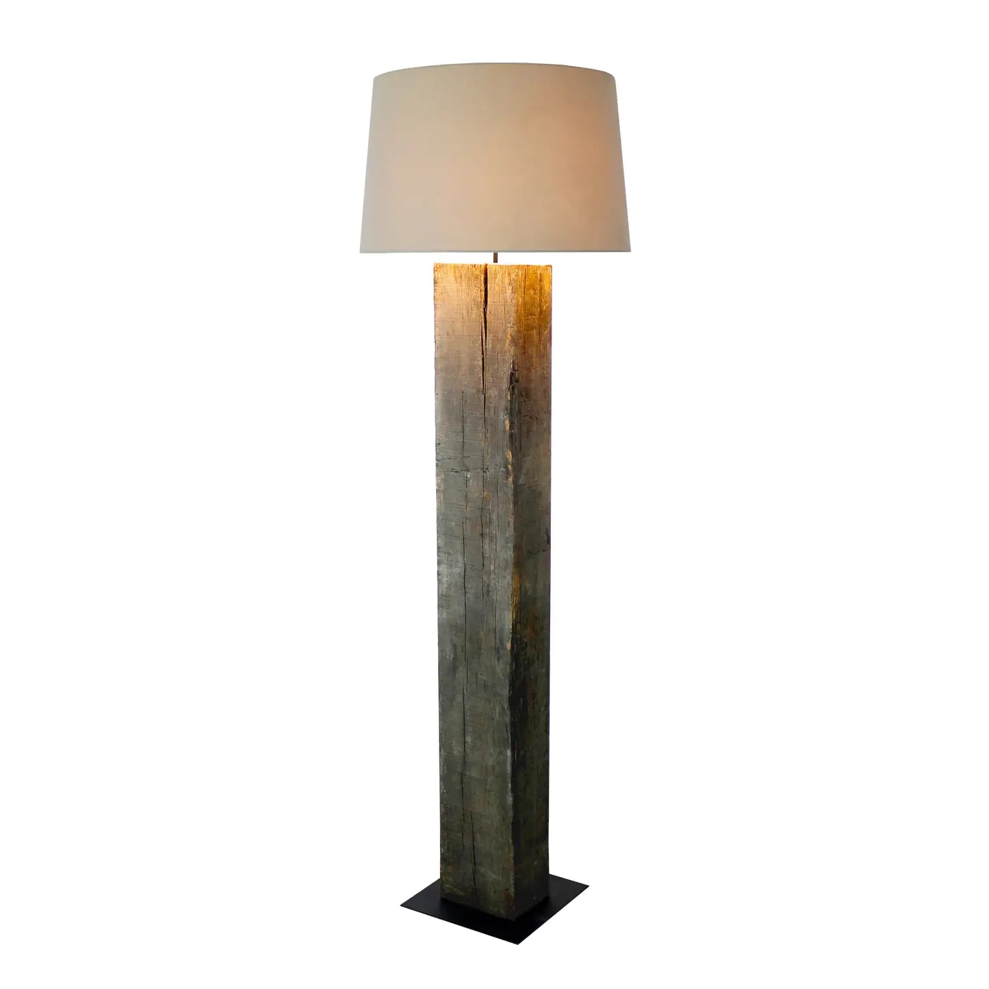 Railroad Wood Floor Lamp