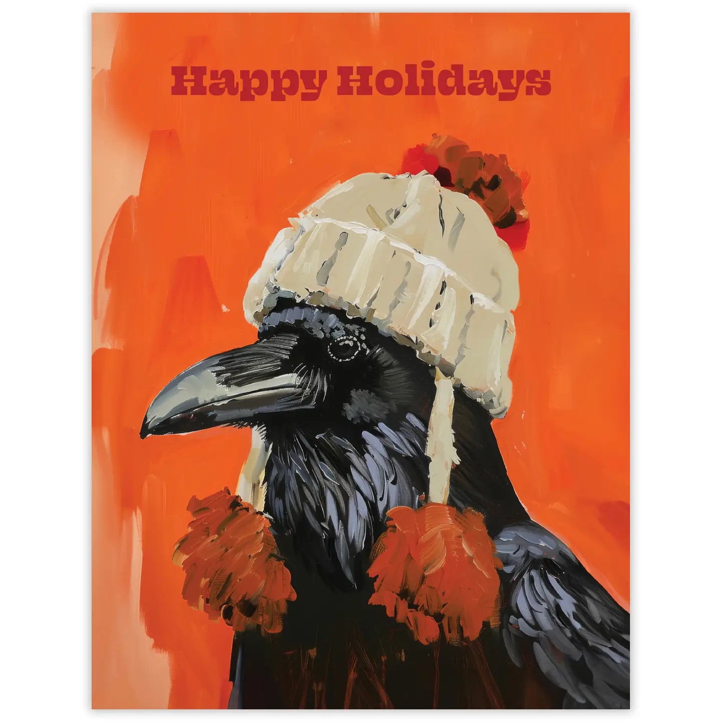 Raven Happy Holidays Season's Greetings Card