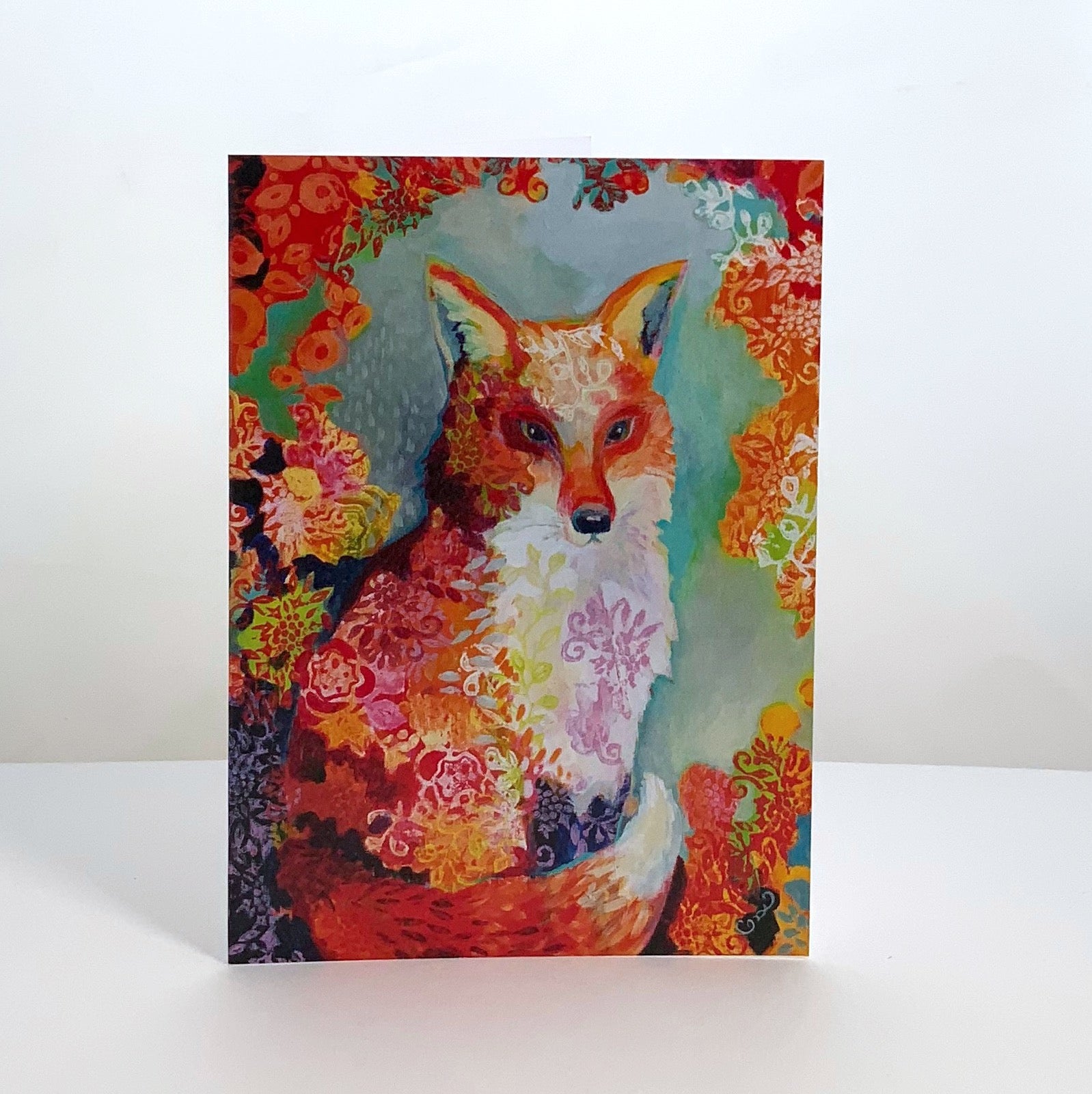 Red Fox Blank Note Card