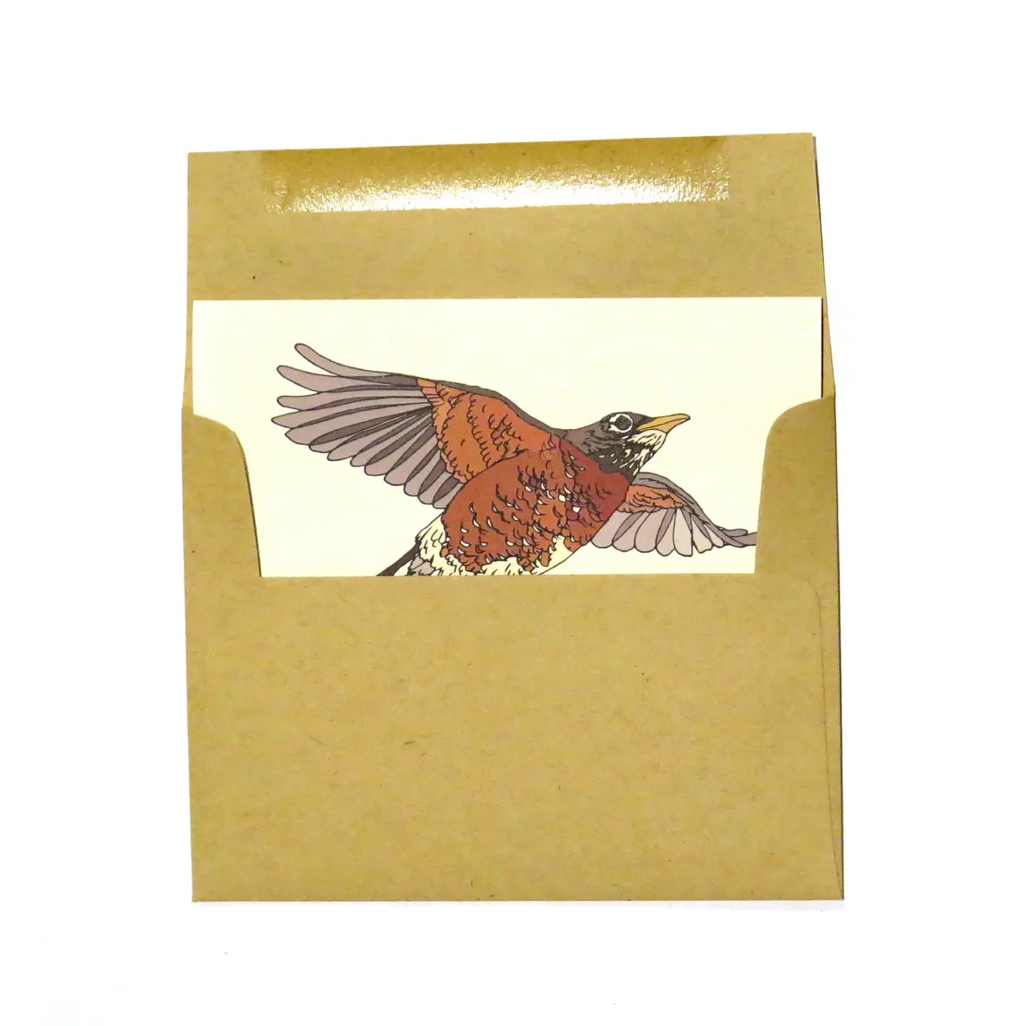 Robin Flying Free Card