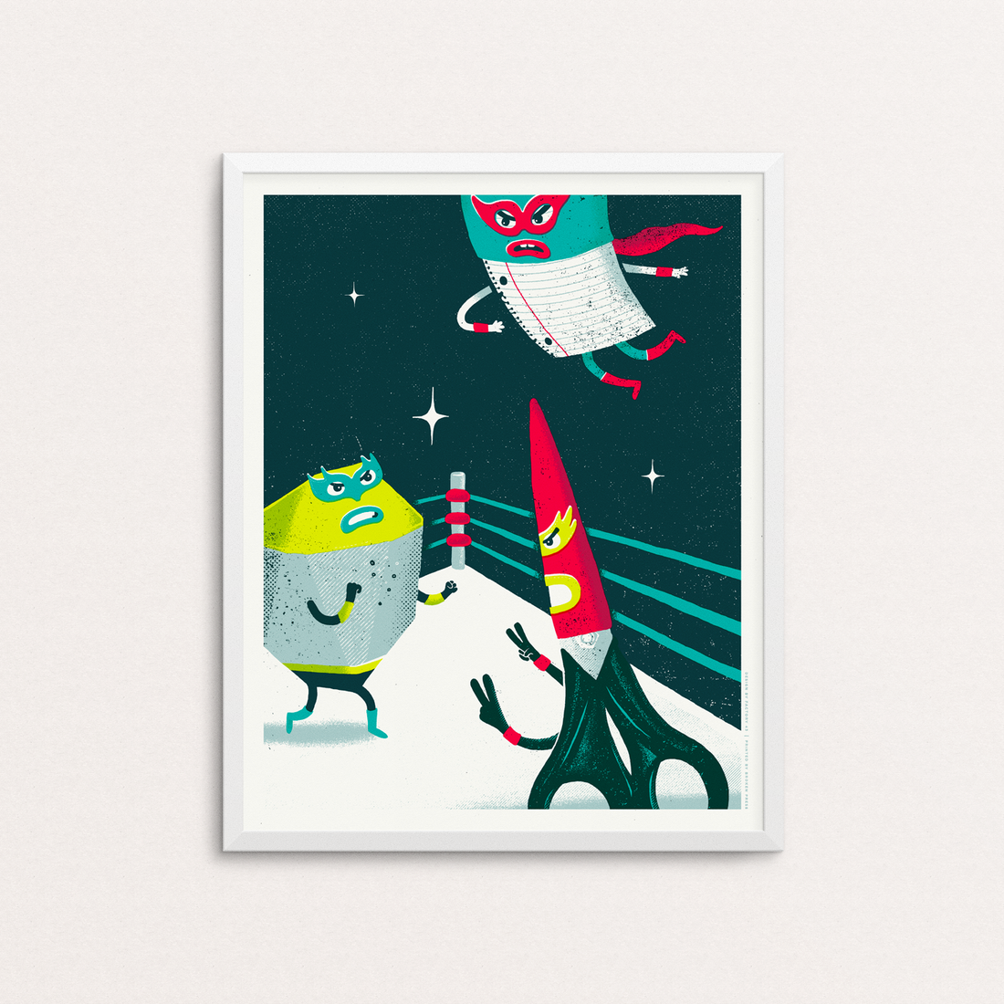 Rock, Paper, Scissors Screen Print