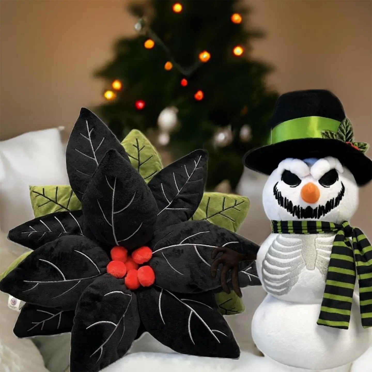 16'' Scary Snowman Plush- Halloween