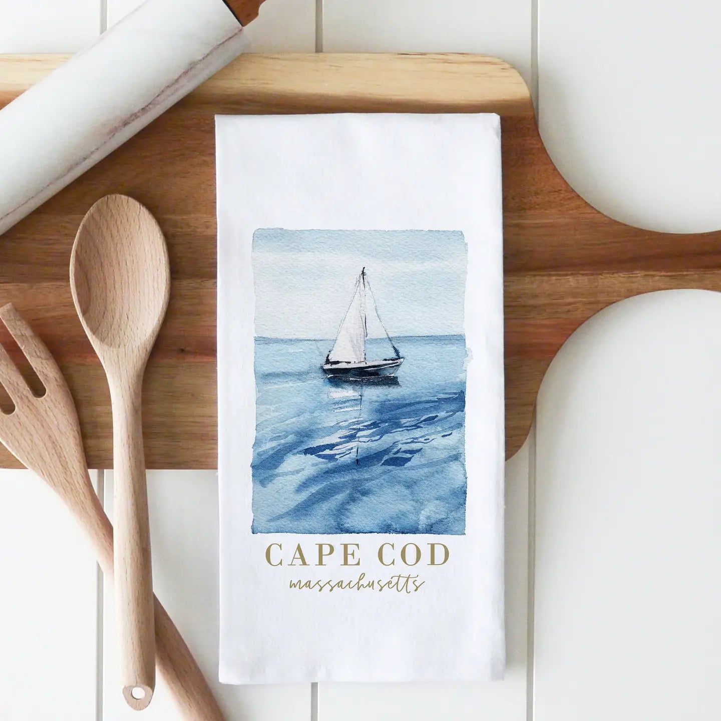 Sailboat Tea Towel