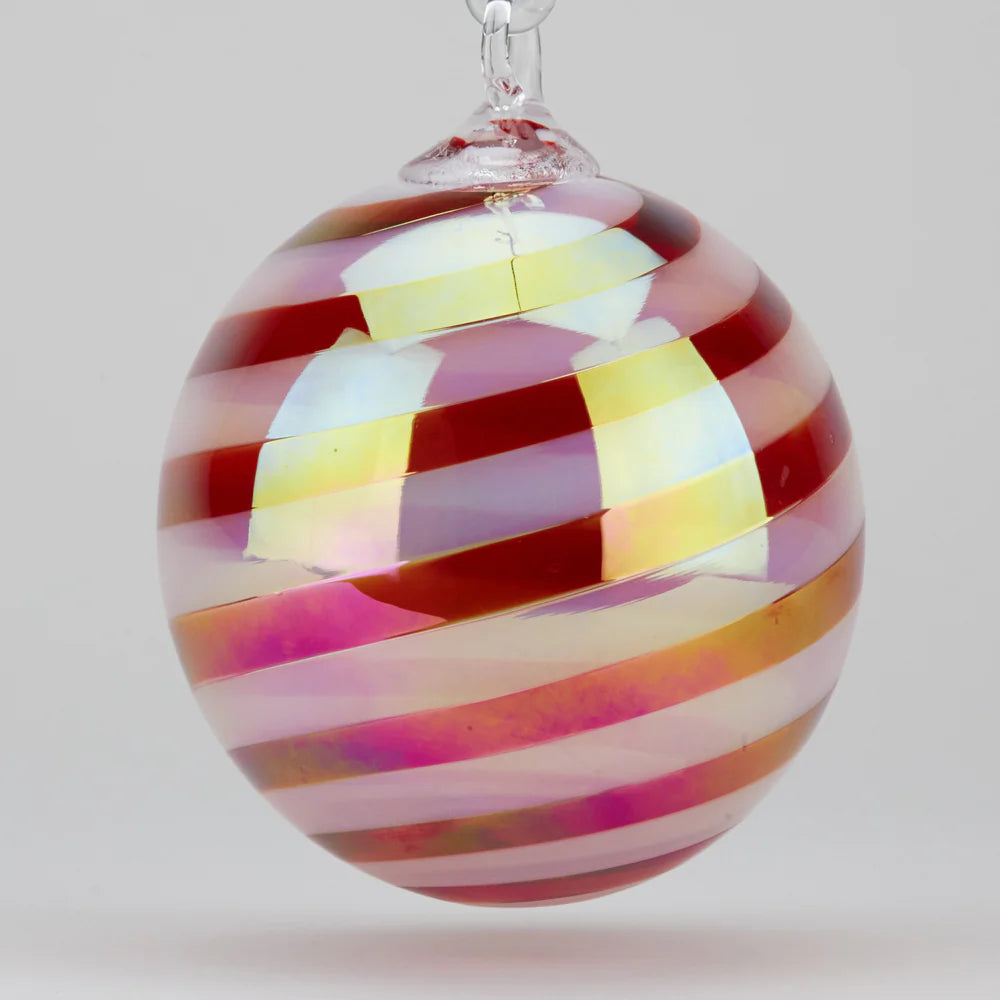 Sangria Swirl Glass Ornament