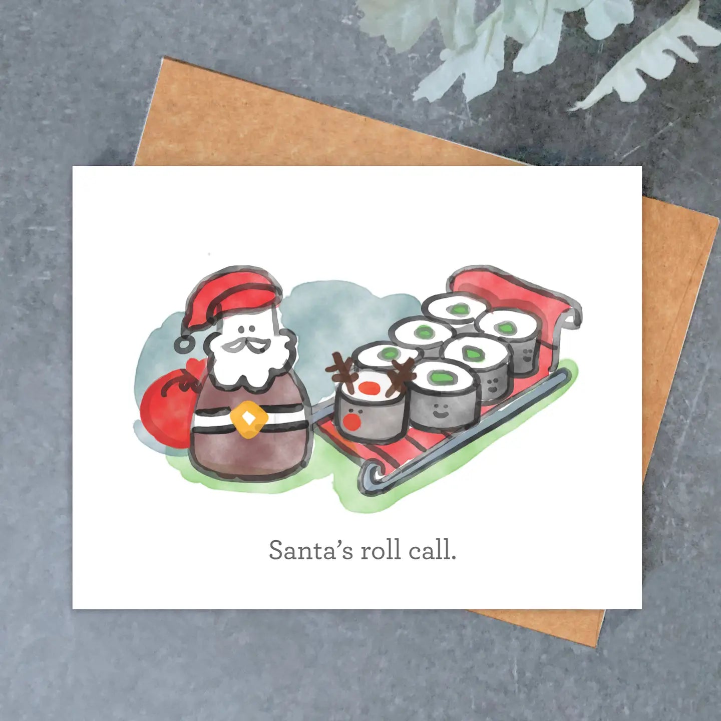 Santa's Roll call card