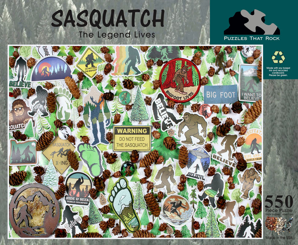 Sasquatch: The Legend Lives (550 Piece Puzzle)