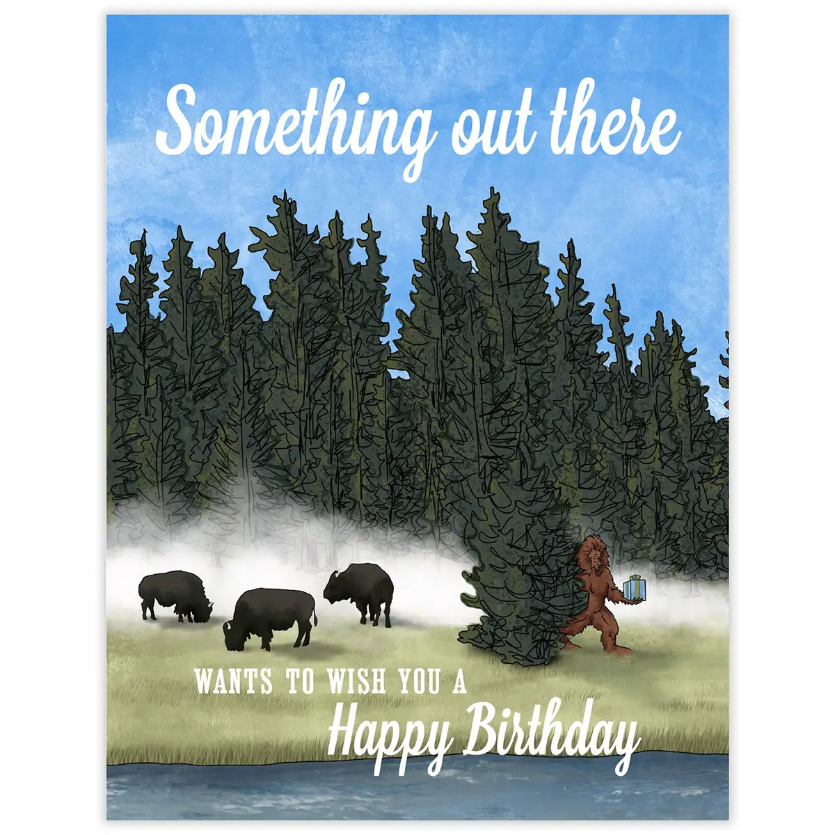 Sasquatch Birthday Card