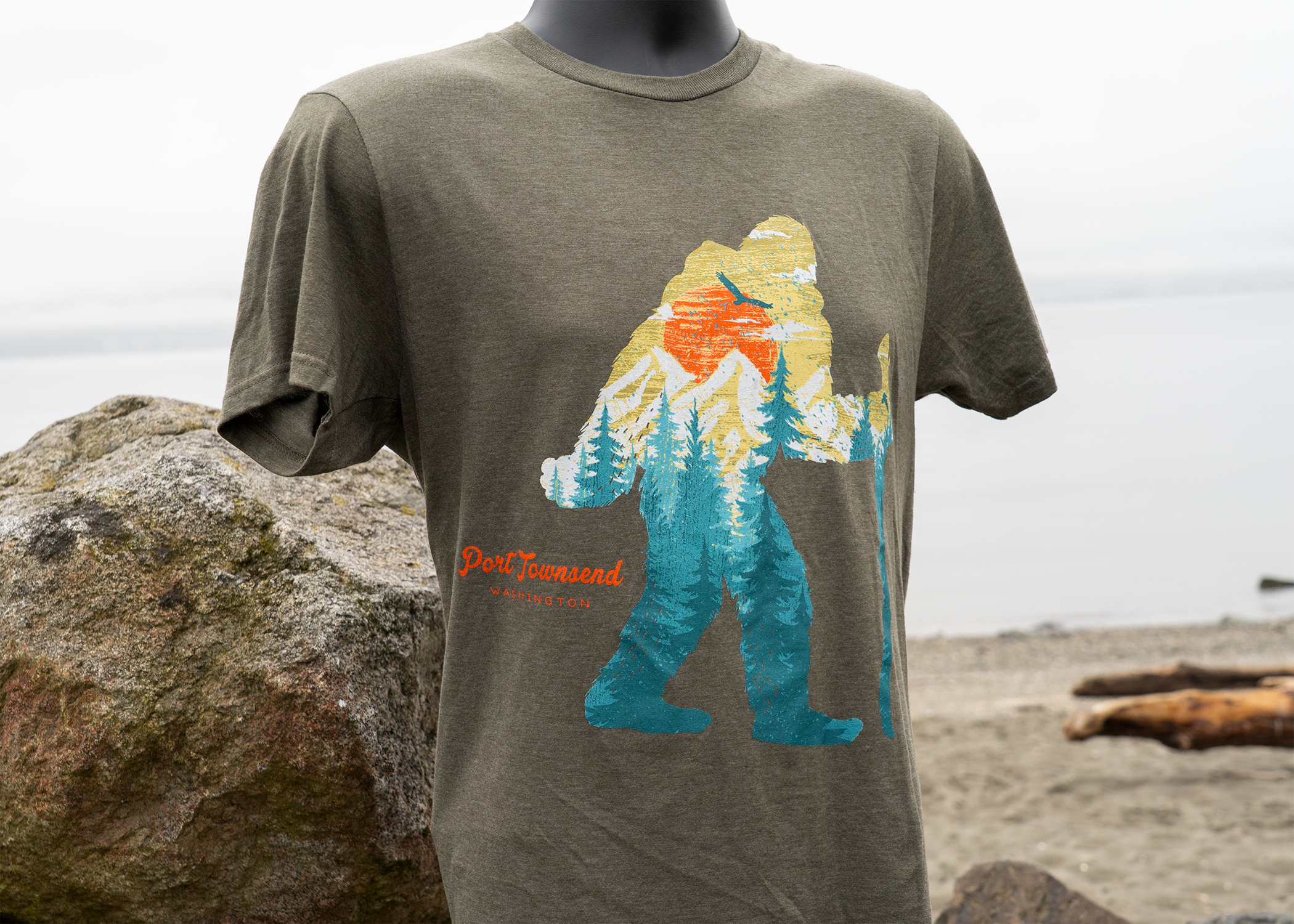 Port Townsend Sasquatch Shirt Green
