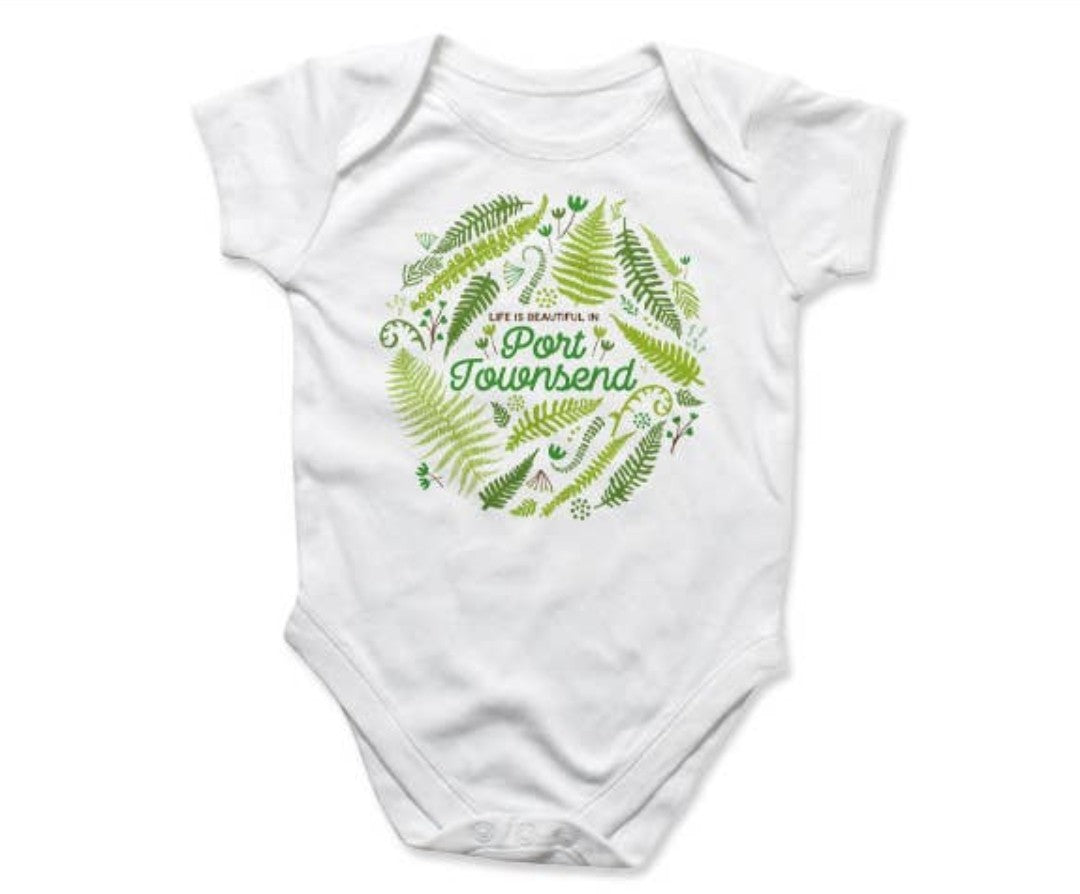 Port Townsend Fern Baby Onesie