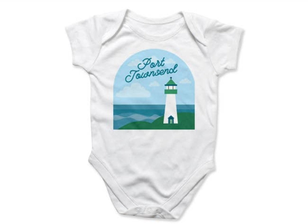 Port Townsend Lighthouse Baby Onesie