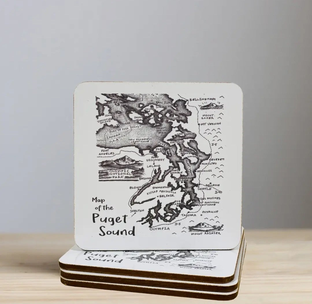 Map of Puget Sound by iambibby