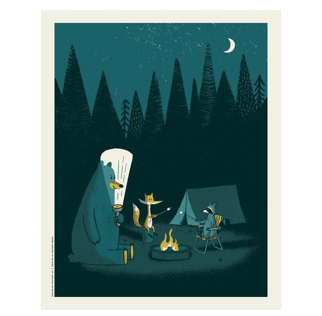 Camping Out Art Print