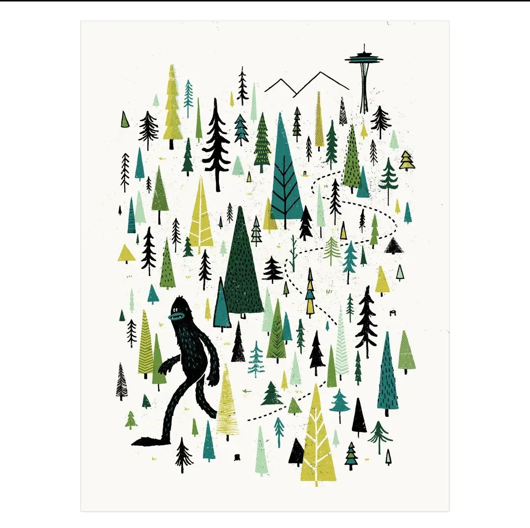 Sasquatch Screen Print