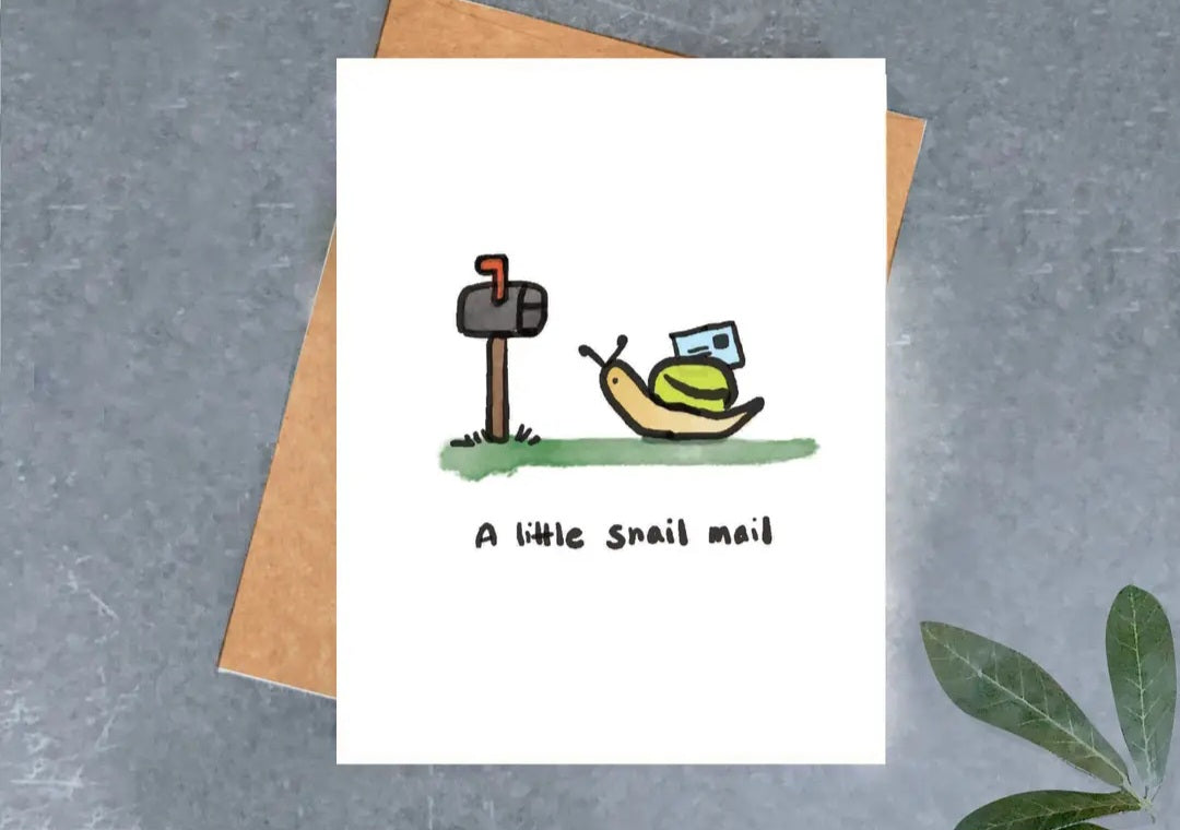 Snail Mail Greeting Card