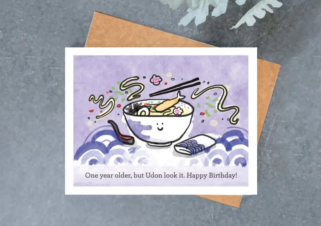 Udon Look It Birthday Card