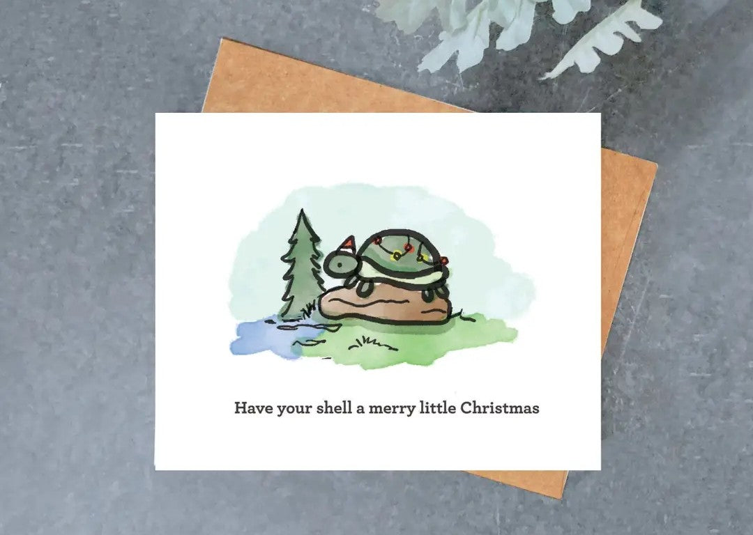 Turtle Christmas Card