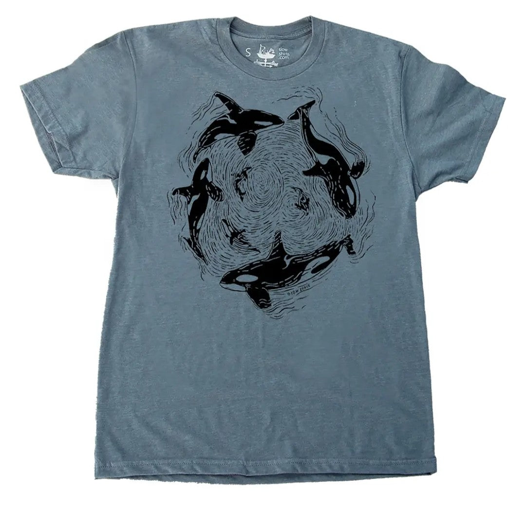 Port Townsend Orca Pod Short Sleeve Shirt