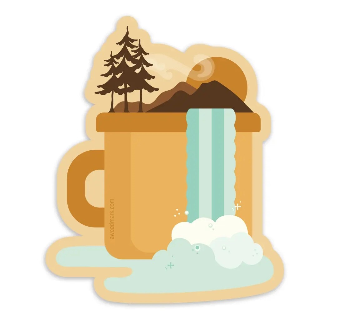 Camp Mug Sticker