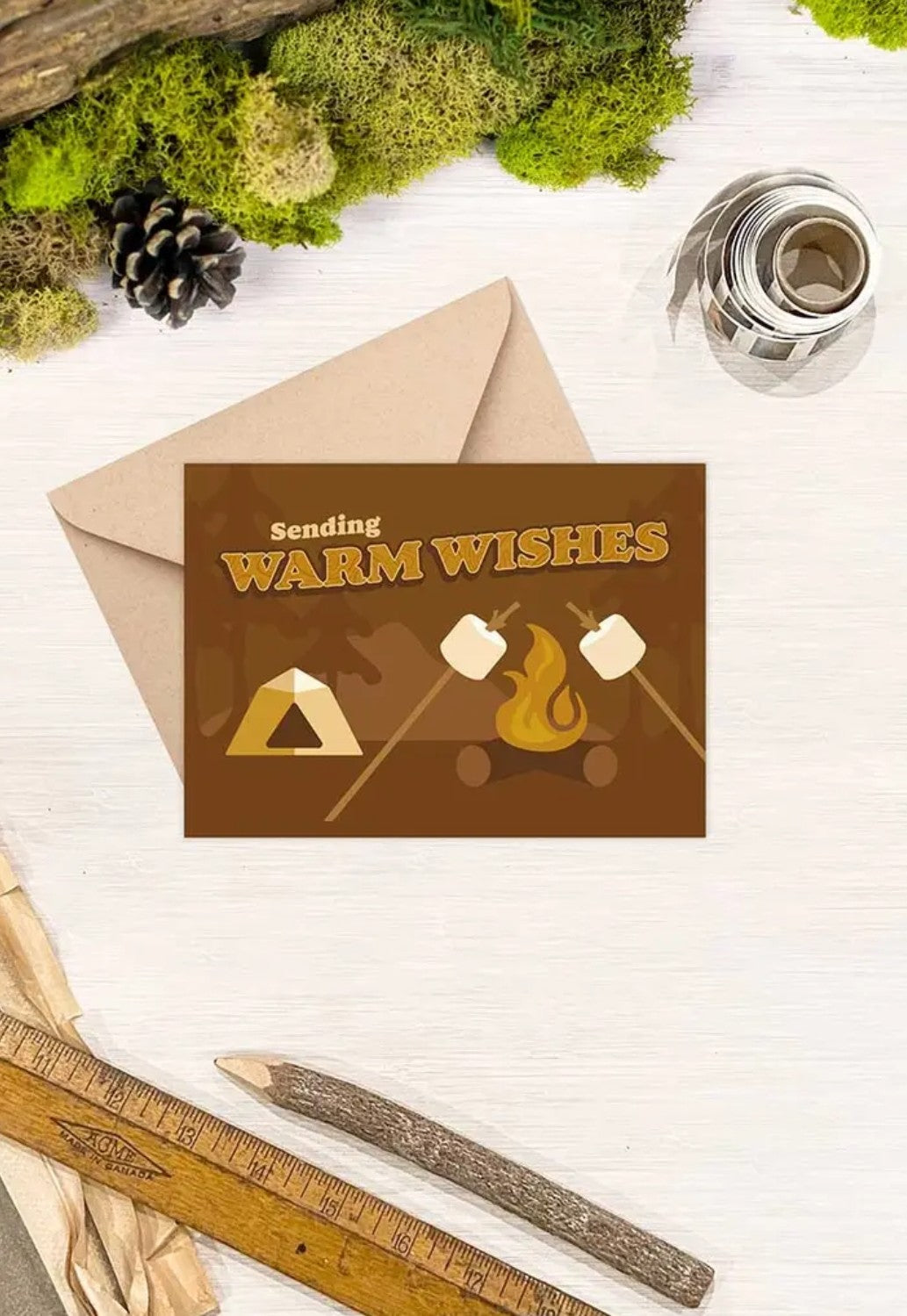 Warm Camping Wishes Birthday Card