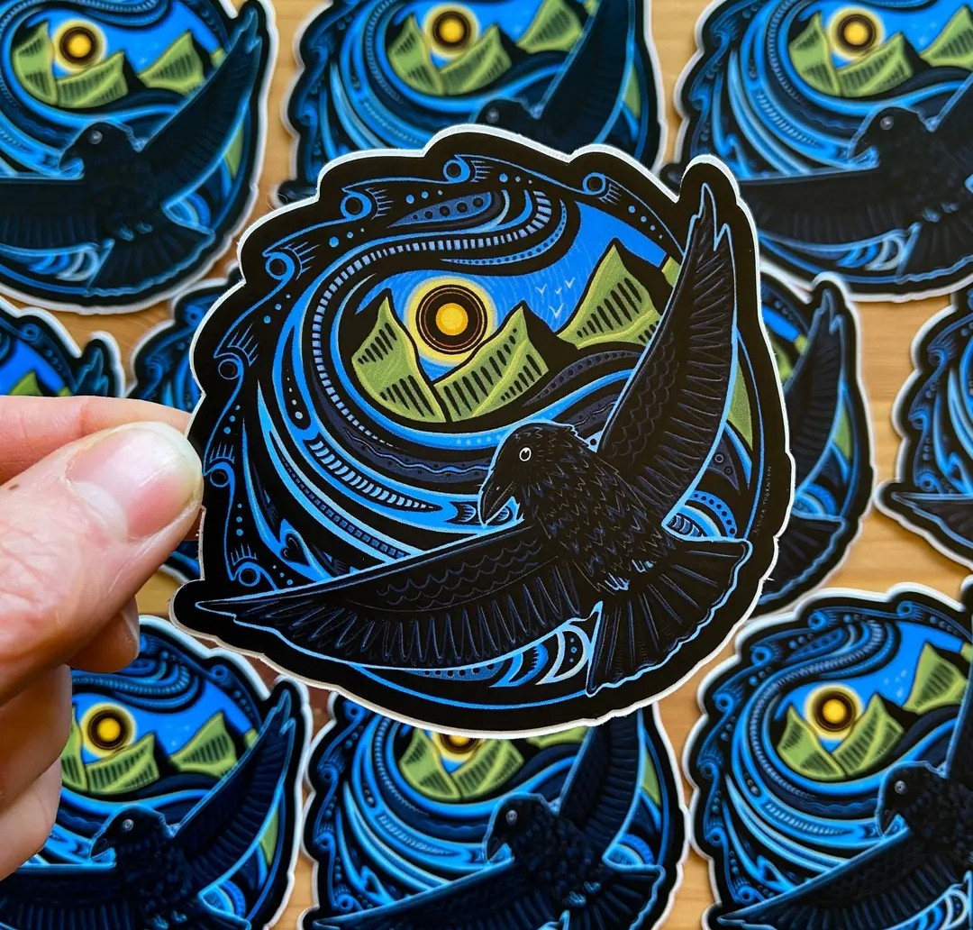 Raven Sticker