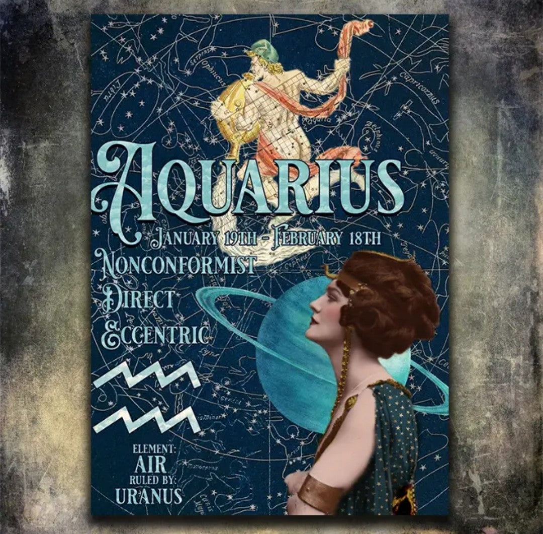 Aquarius Greeting Card