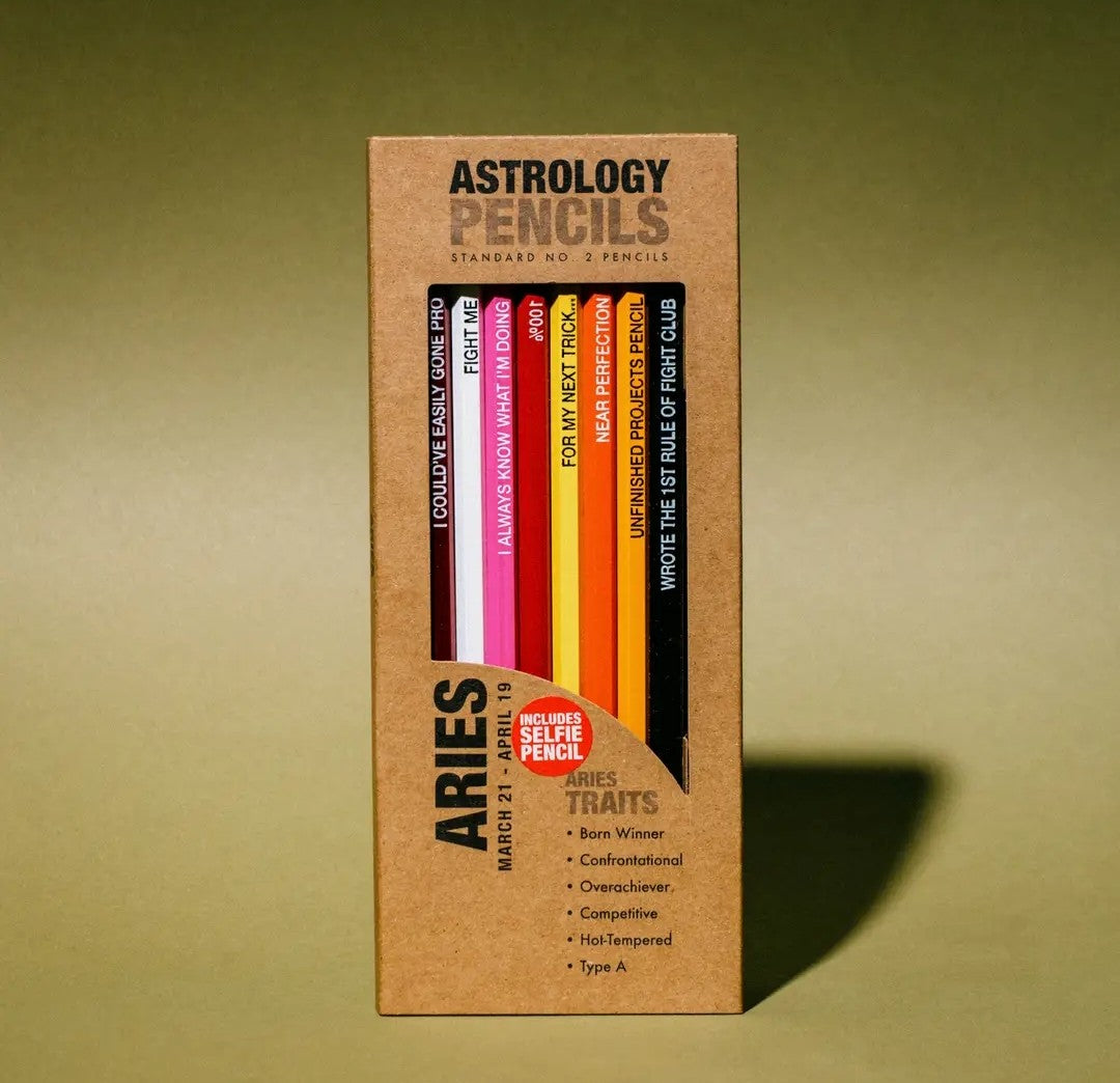 Aries Astrology Pencils