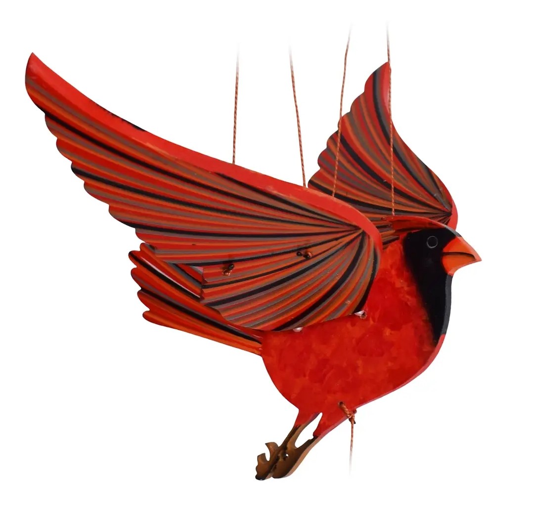 Cardinal Bird Mobile by Tulia's