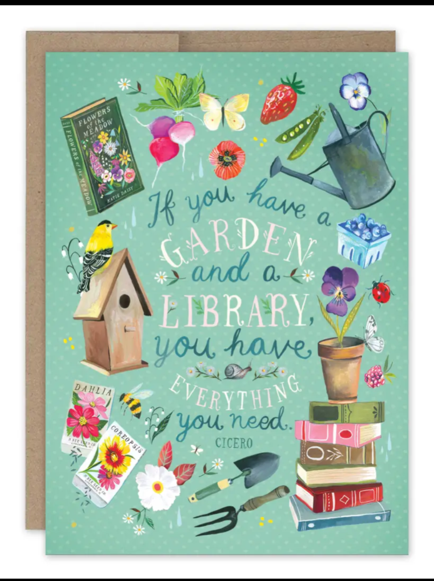 Garden & libraryBirthday Card