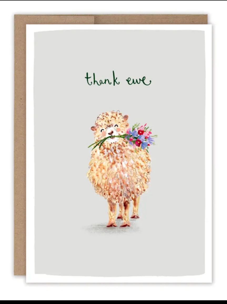 Thank Ewe Thank You Card