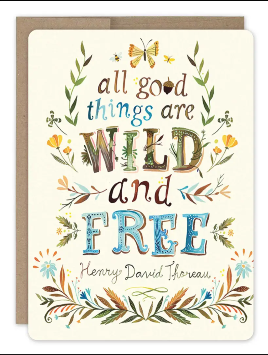 Wild and Free Birthday Card