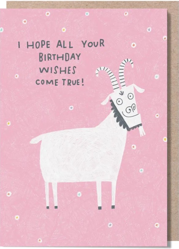 Goat Birthday Card