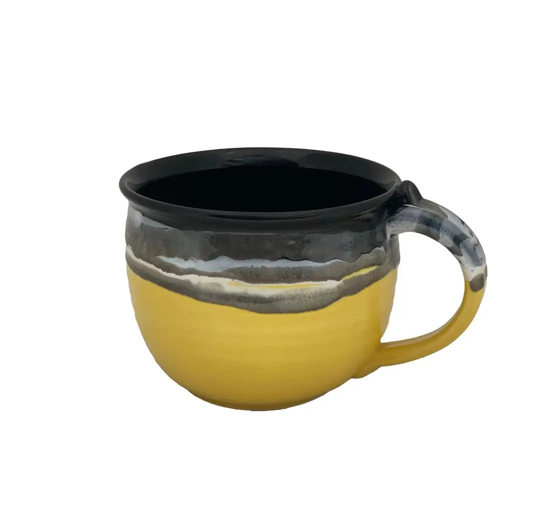 Black and Yellow Latte Mug