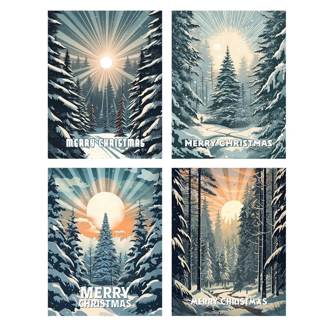 Forest Lights Christmas Cards Box Set