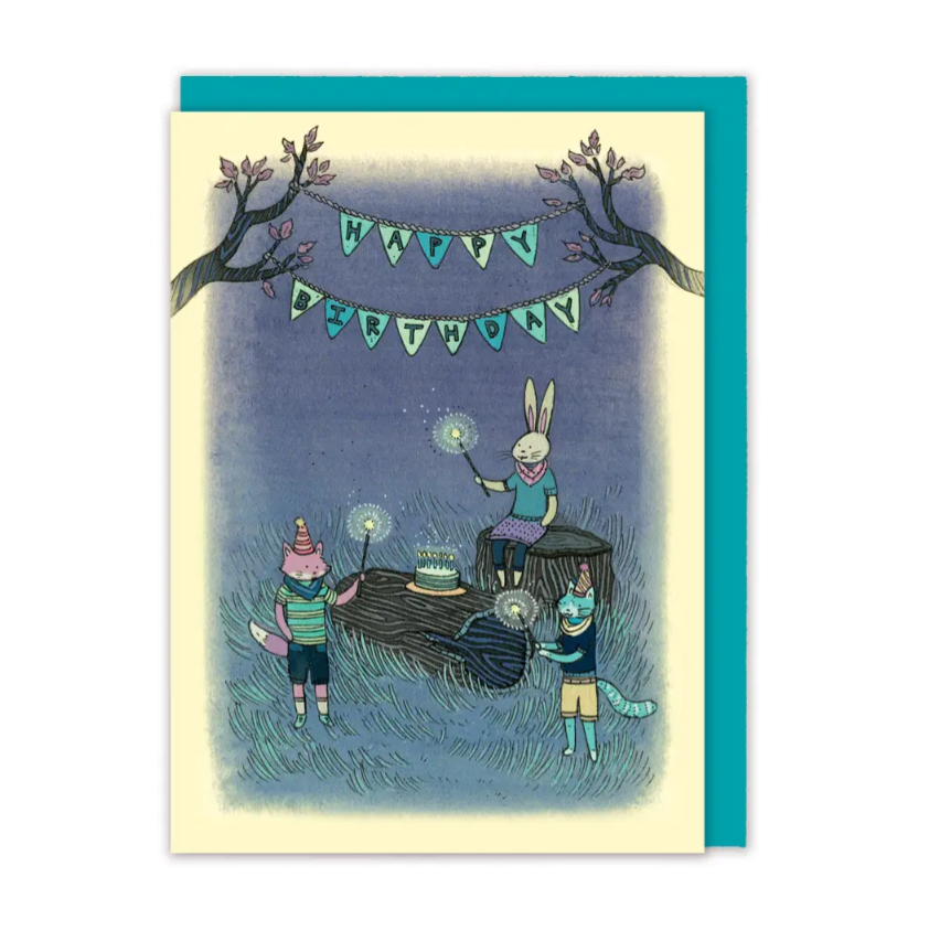 Happy Birthday Night Greeting Card