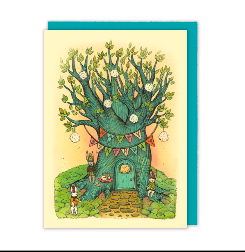 Happy Birthday Treehouse Greeting Card