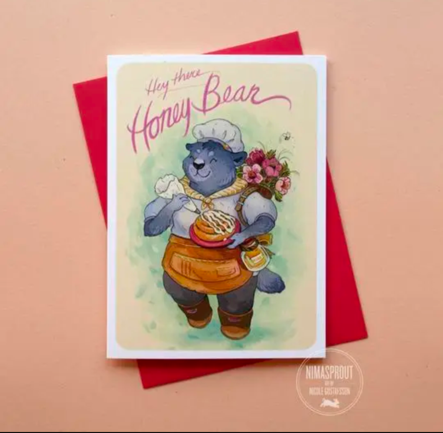 Honey Bear Greeting Card