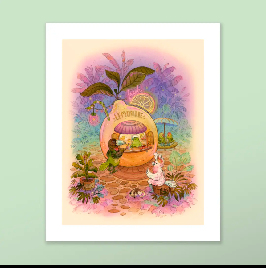 Lemonade Stannd Fine Art Print